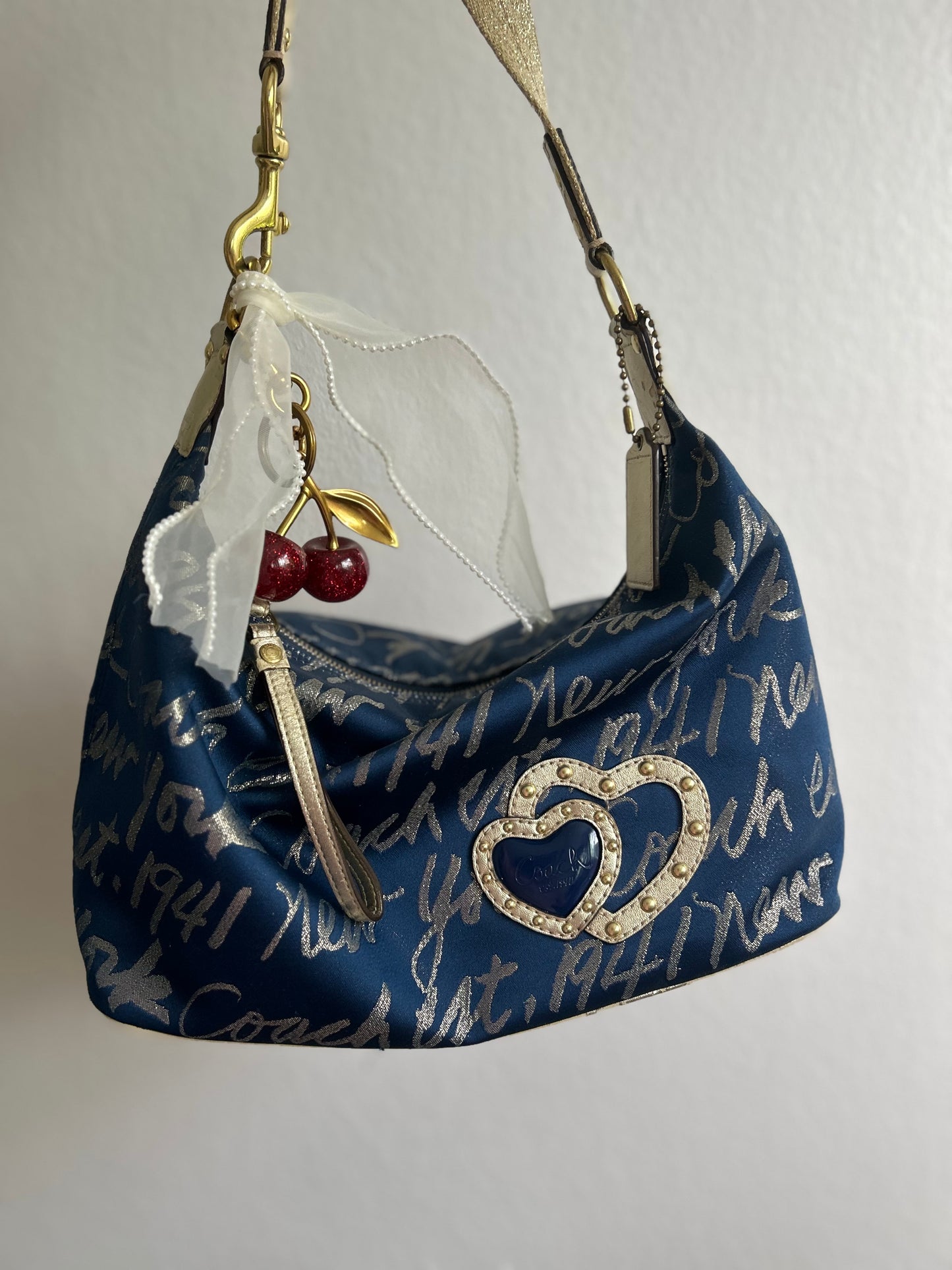 Coach Poppy Signature Lurex Script