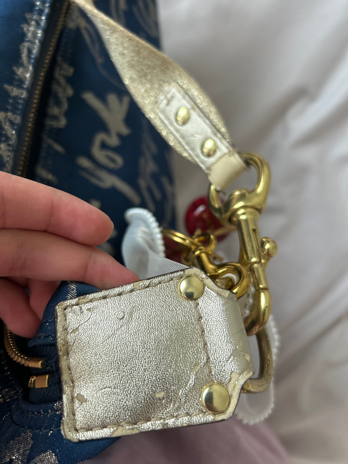Coach Poppy Signature Lurex Script