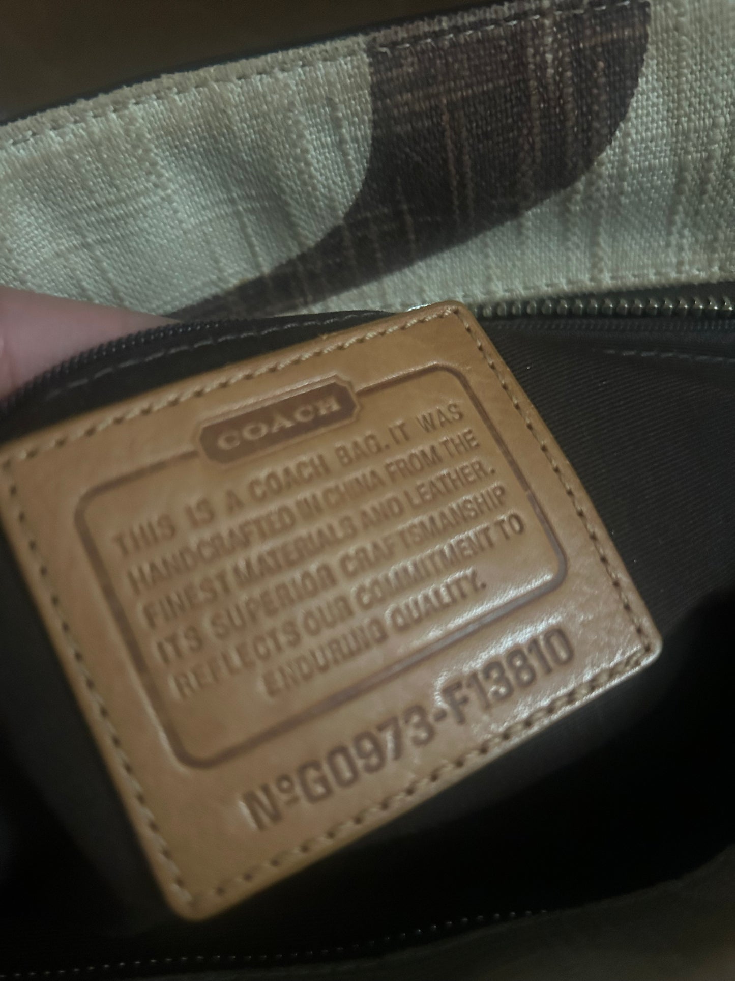 Coach Signature Tonal Tote Bag