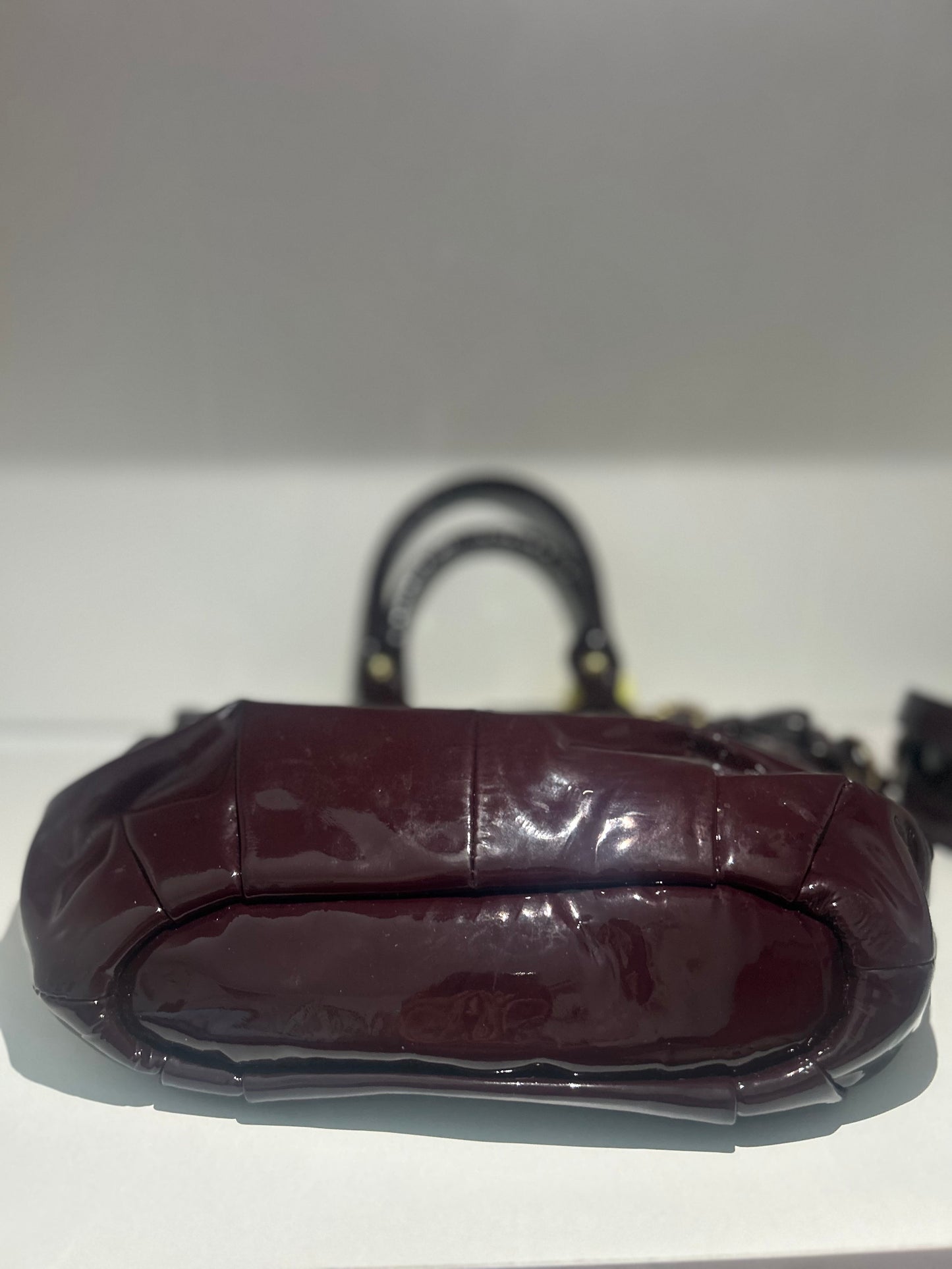 Patent Leather Mini Coach Bag