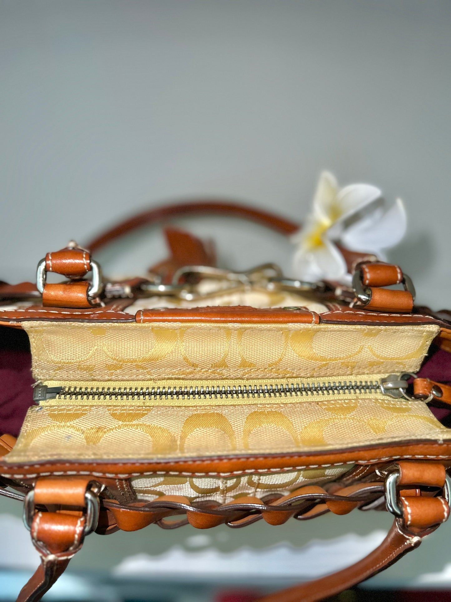 Coach Hampton Signature Satchel