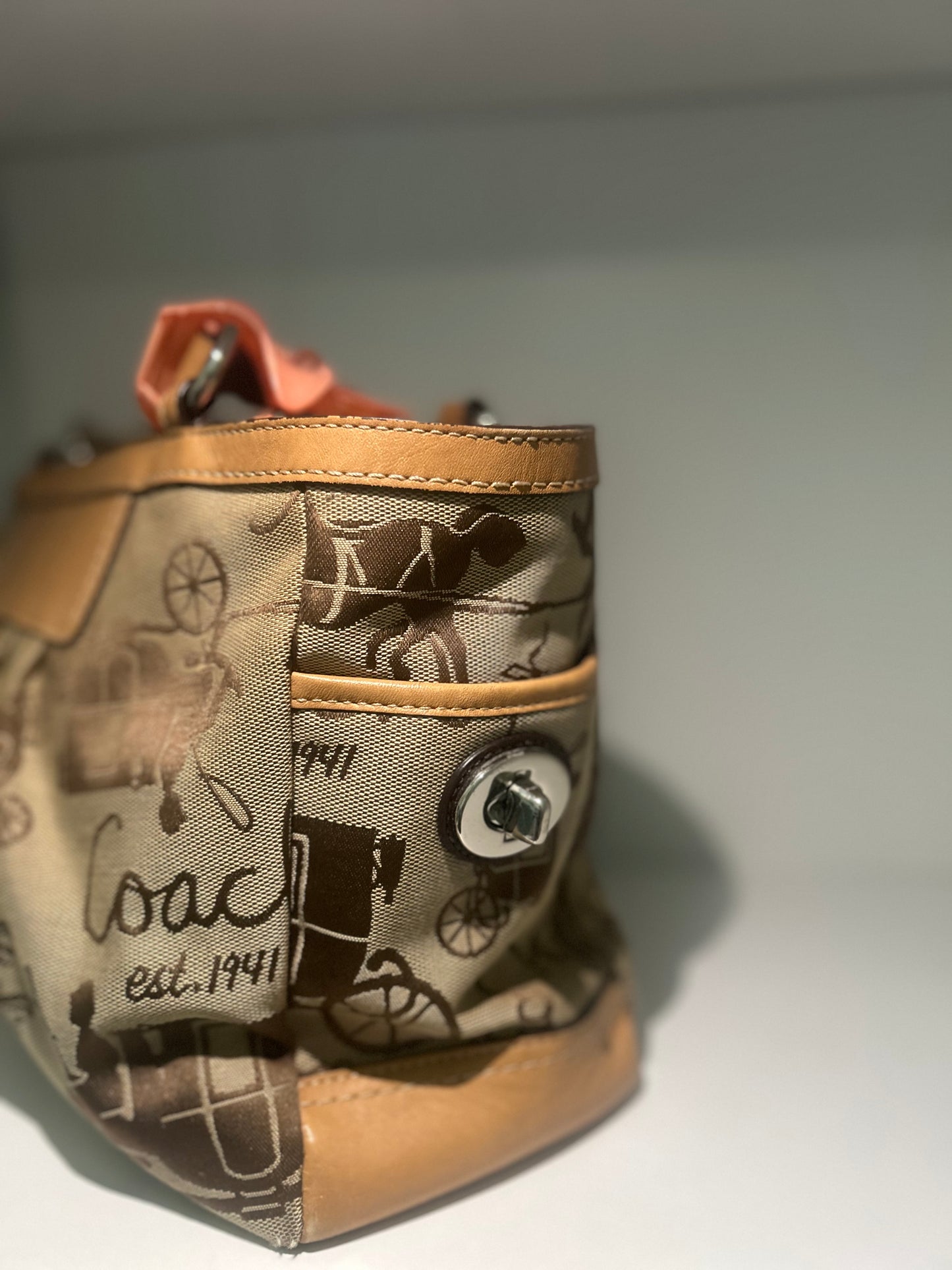 Coach Horse & Carriage Tote
