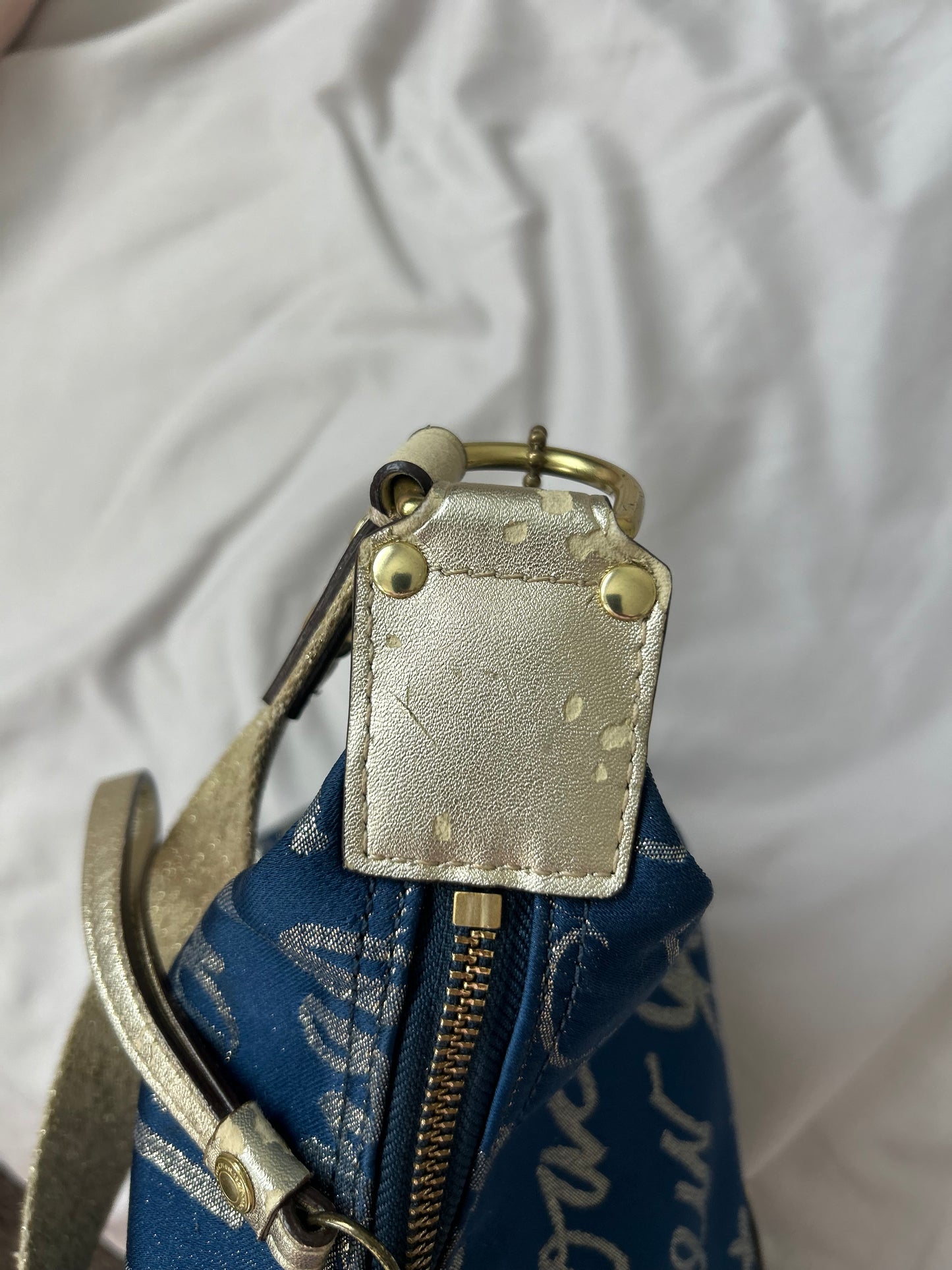 Coach Poppy Signature Lurex Script