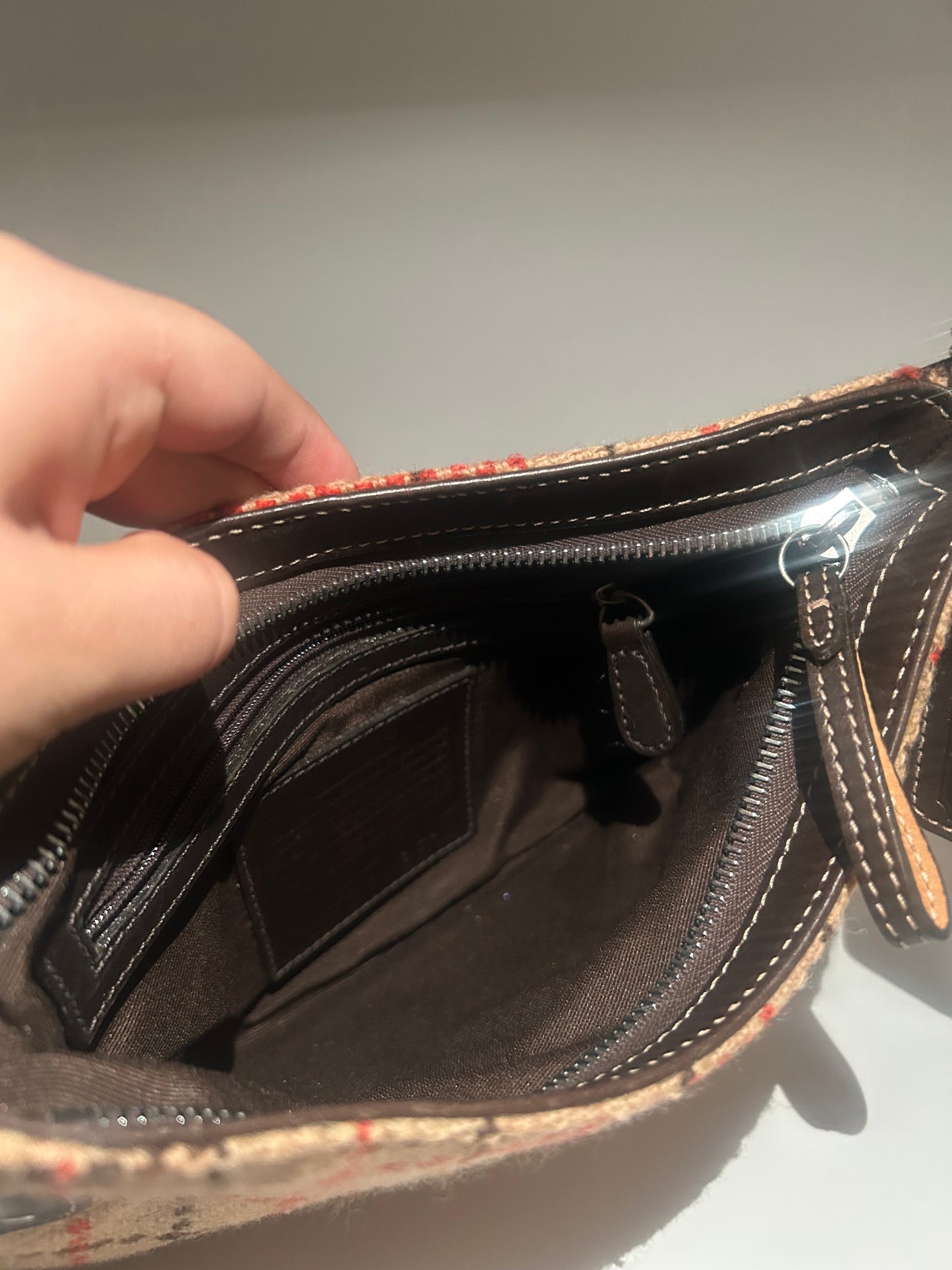 Coach Tattersall Shoulder Purse