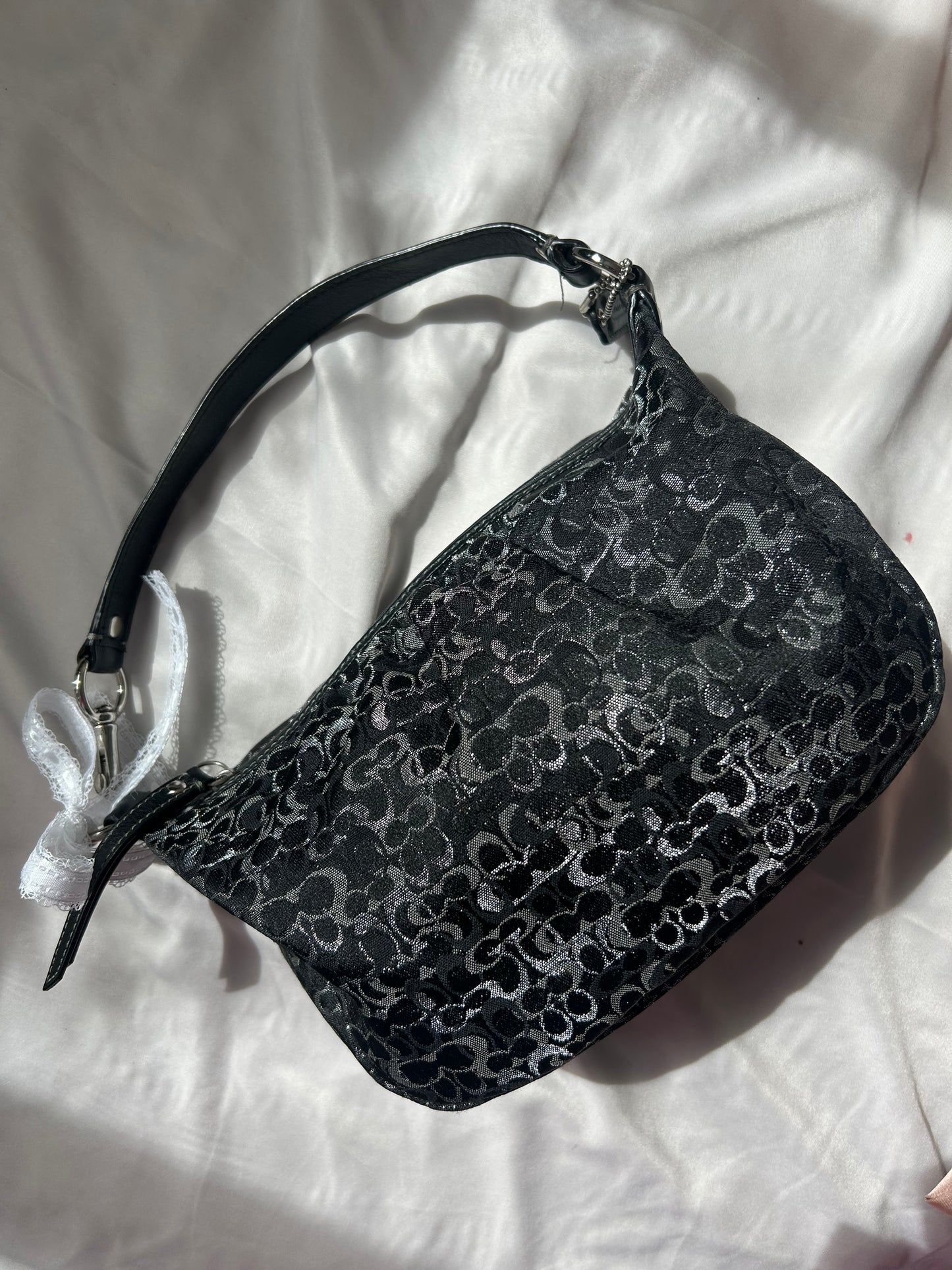 Coach Signature Lurex small purse