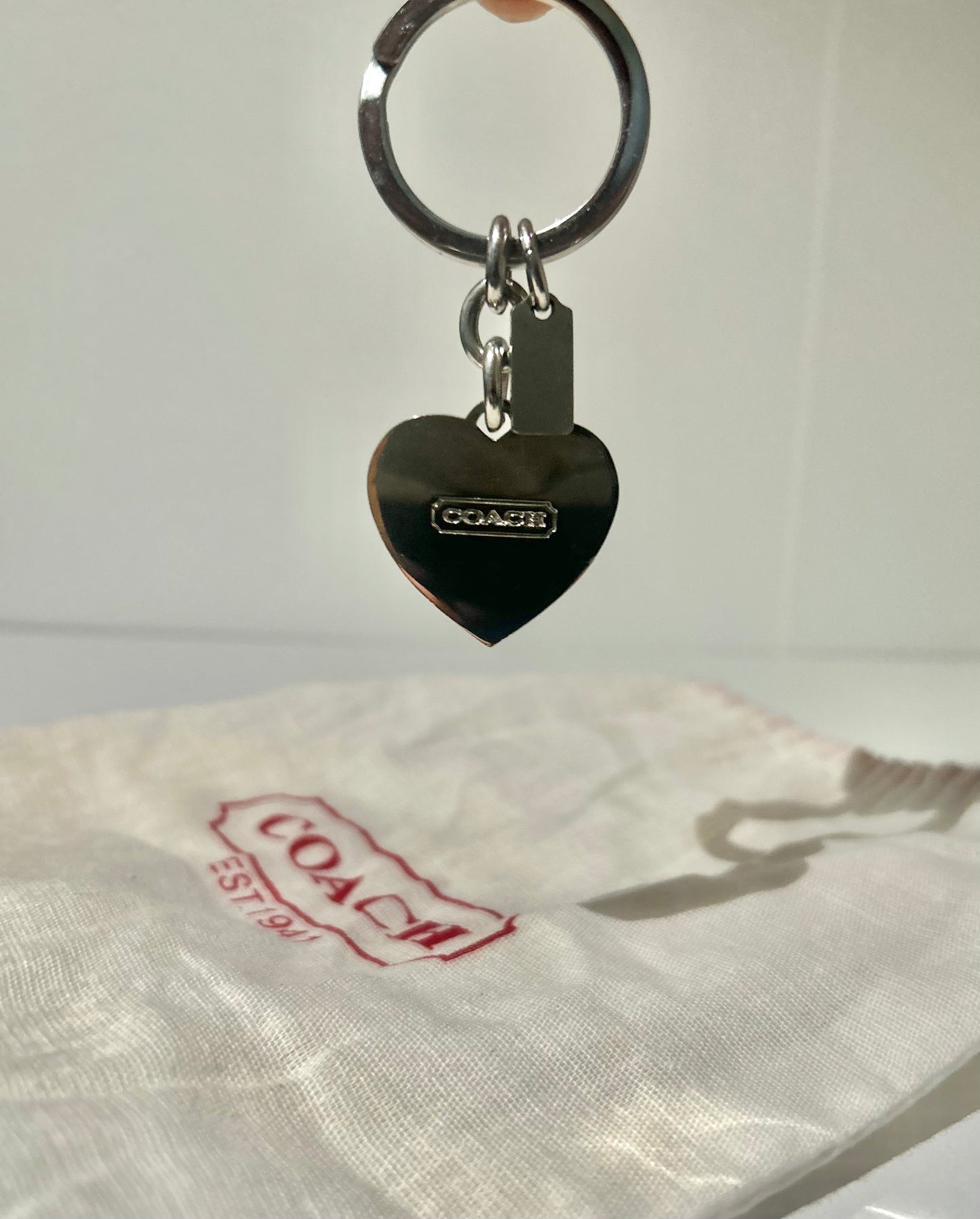 Swarovski Coach Heart Keychain