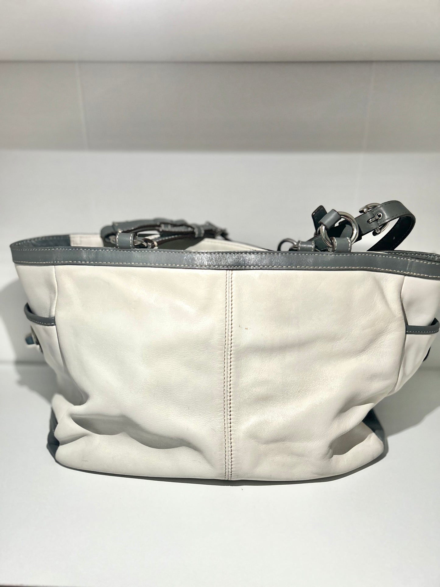 Coach White Tote