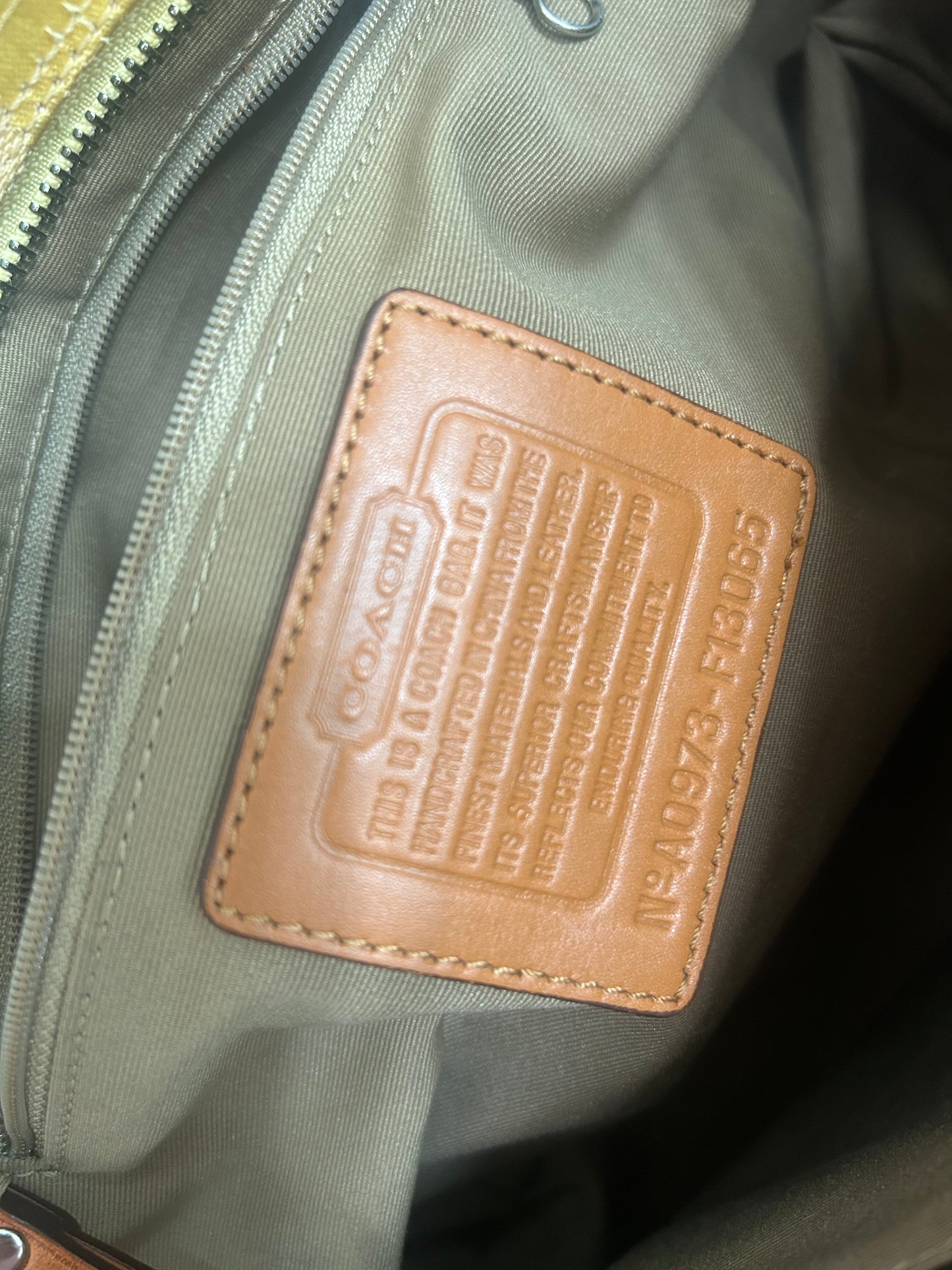 Coach Hampton Signature Satchel