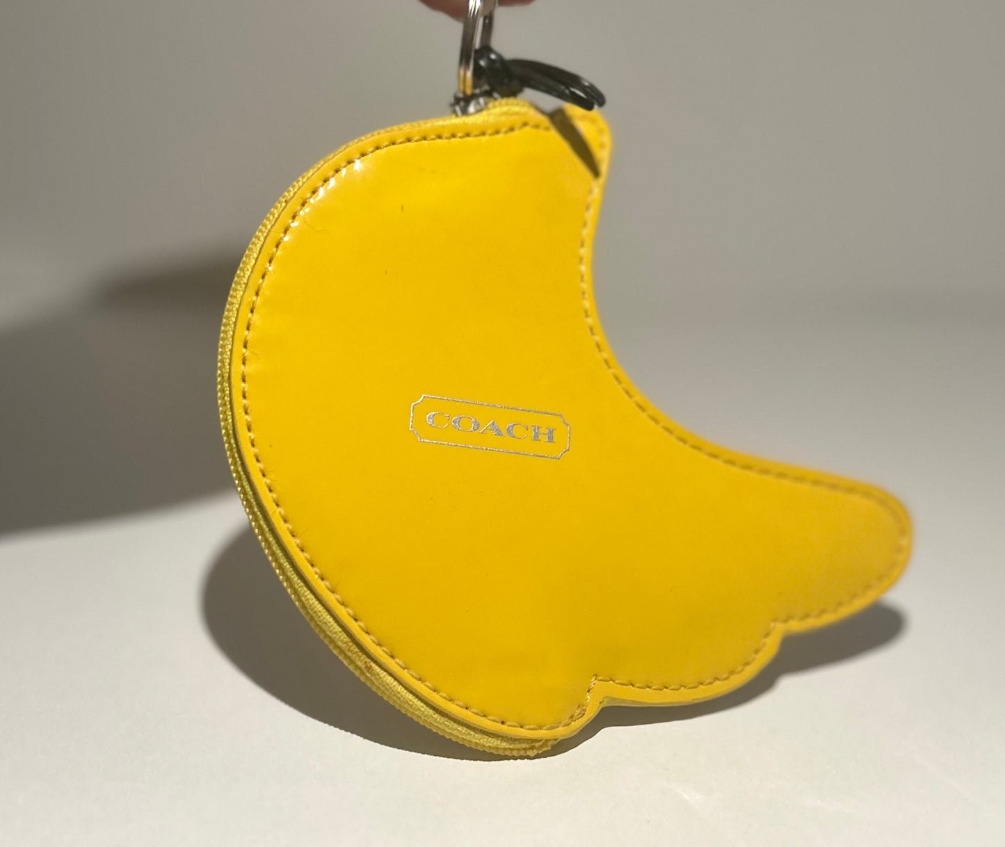 Coach Banana Zipper Keychain
