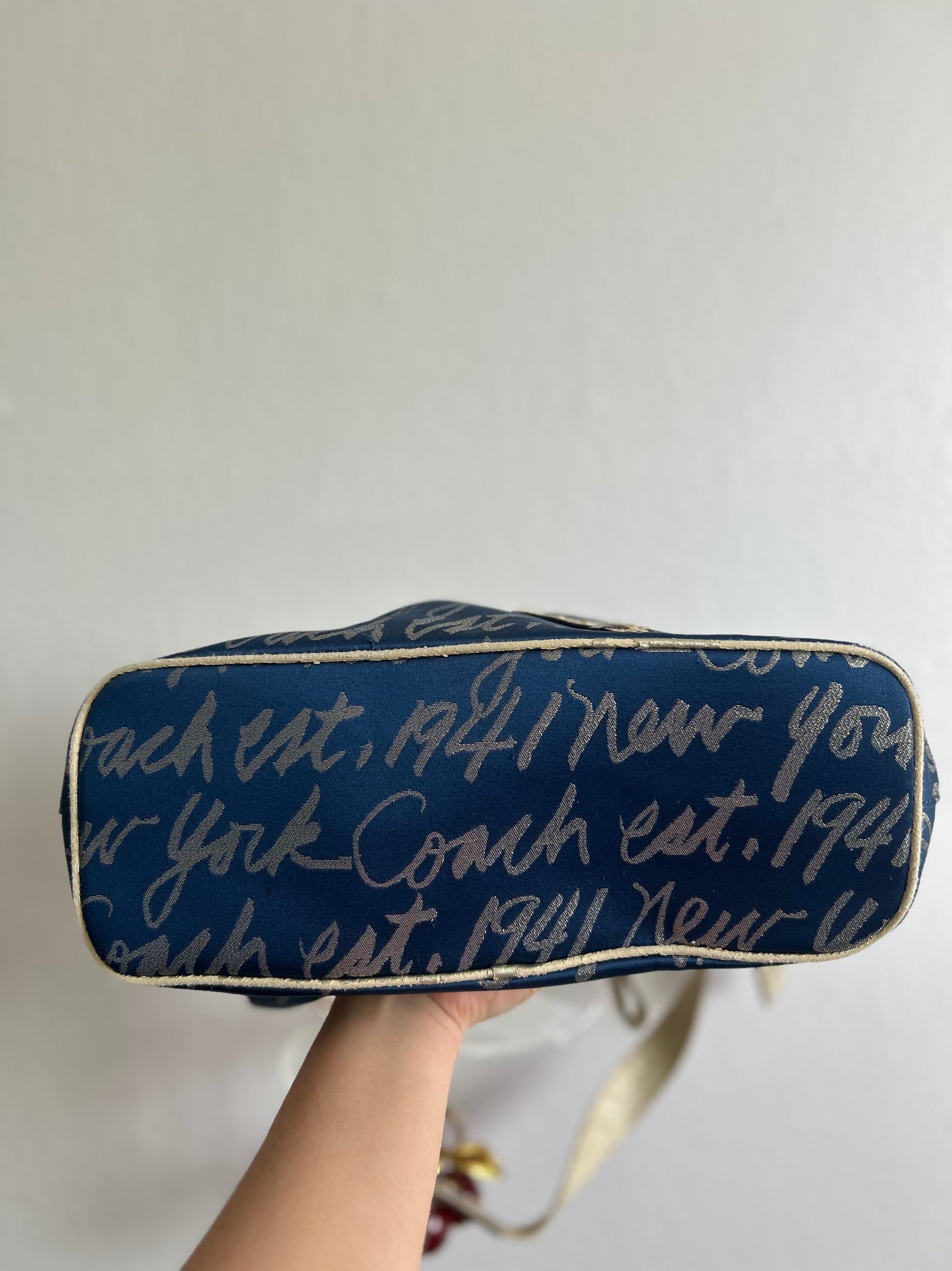 Coach Poppy Signature Lurex Script