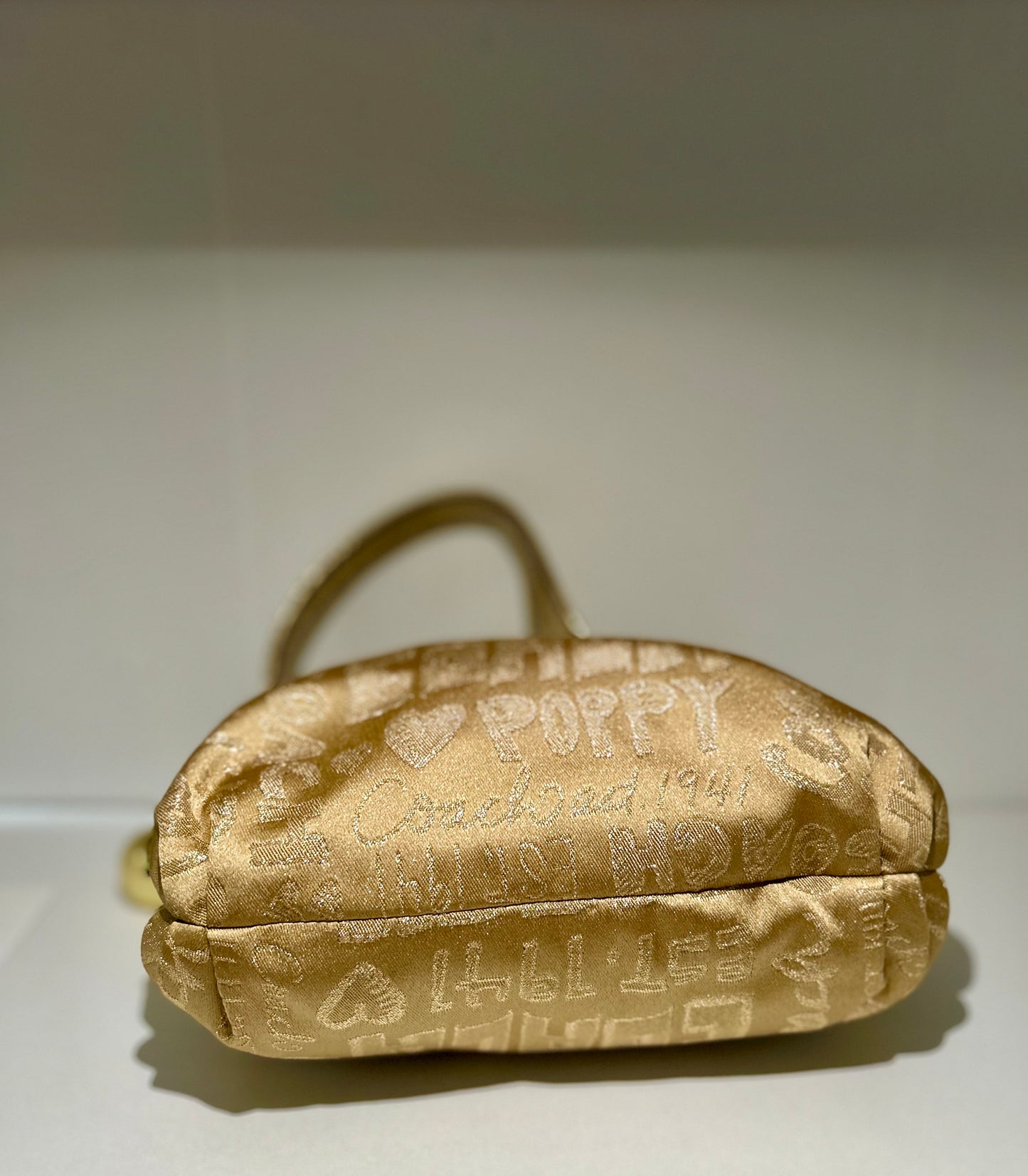 Coach Gold Poppy Shoulder Purse