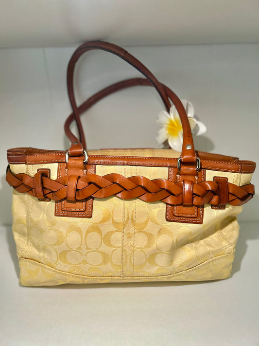 Coach Hampton Signature Satchel