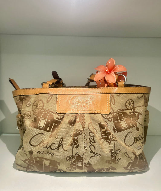 Coach Horse & Carriage Tote
