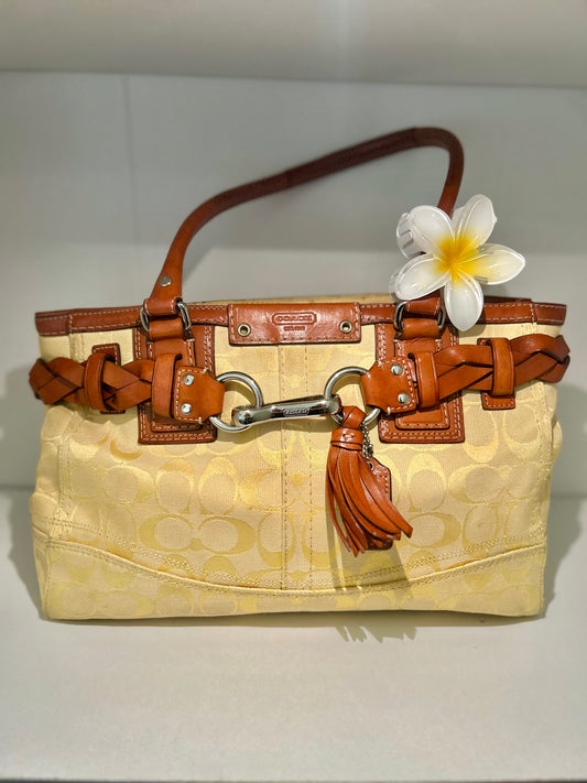 Coach Hampton Signature Satchel