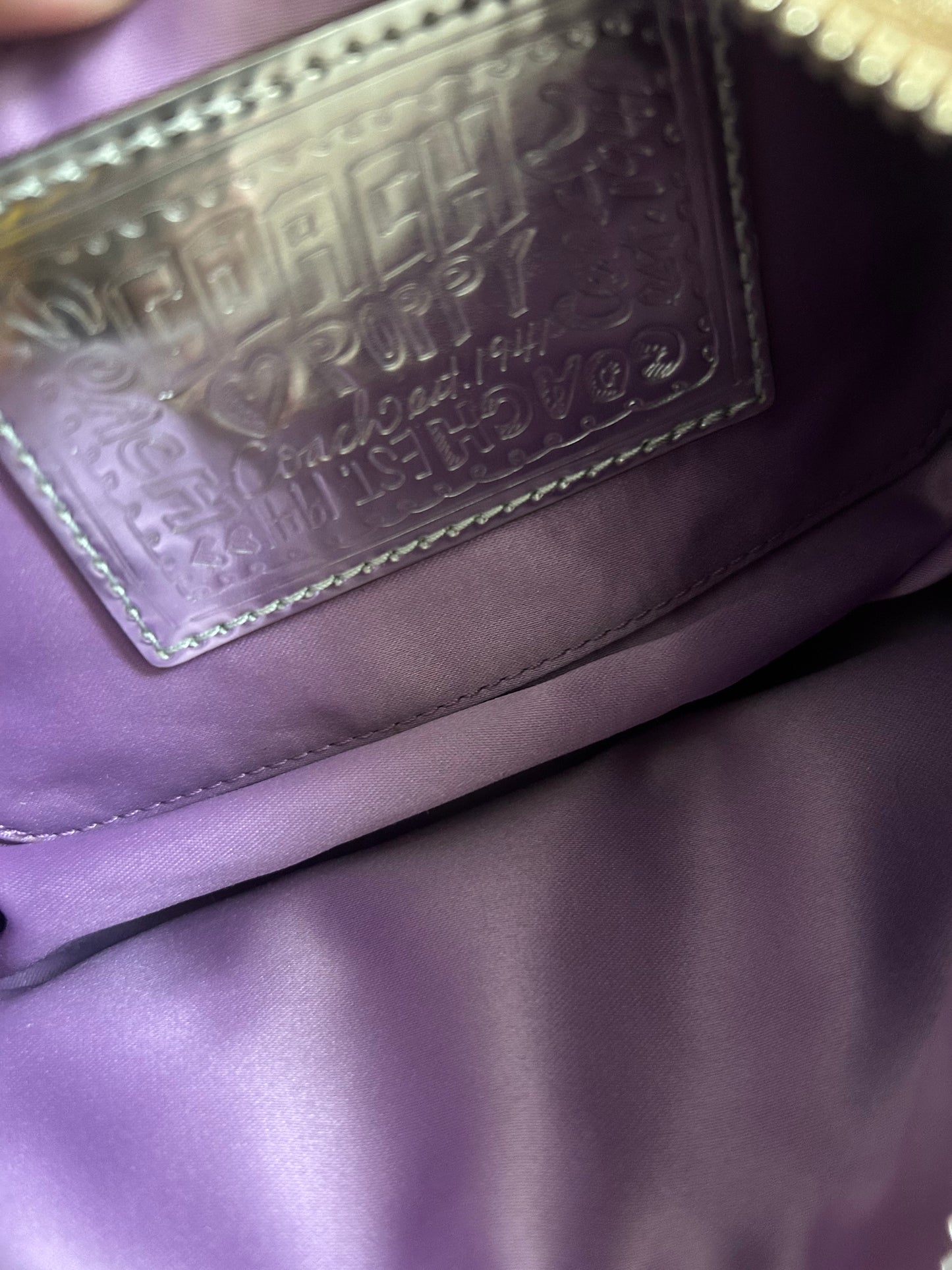 Coach Gold Poppy Shoulder Purse
