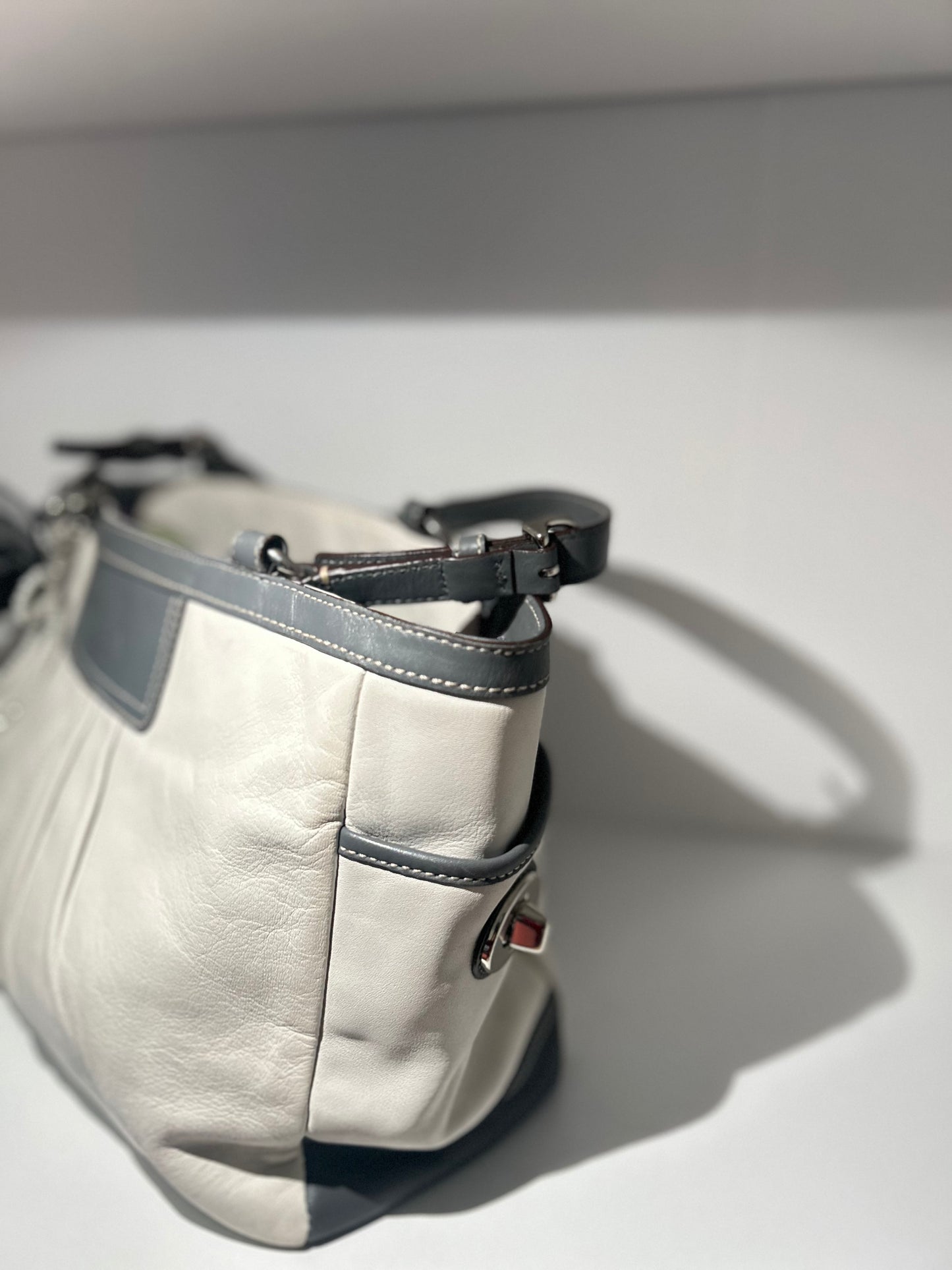 Coach White Tote