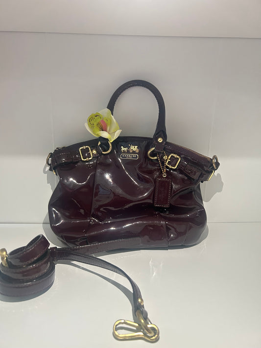 Patent Leather Mini Coach Bag